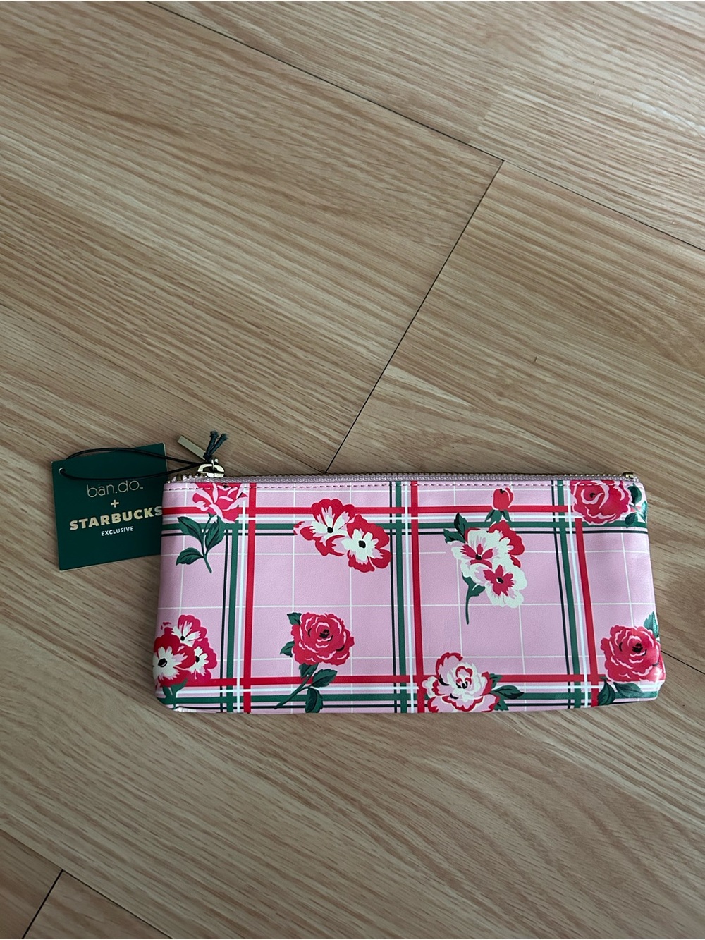 NWT ban.do + Starbucks Floral Mini Pouch - Picture 4 of 5